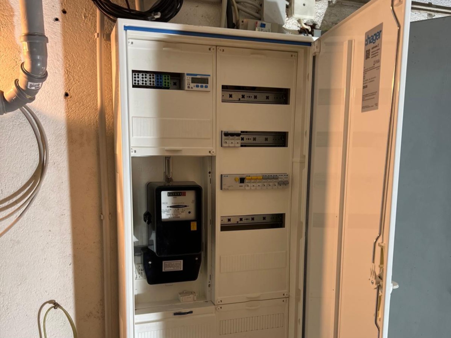 Elektrik und Zählerschrank einer Photovoltaikanlage
